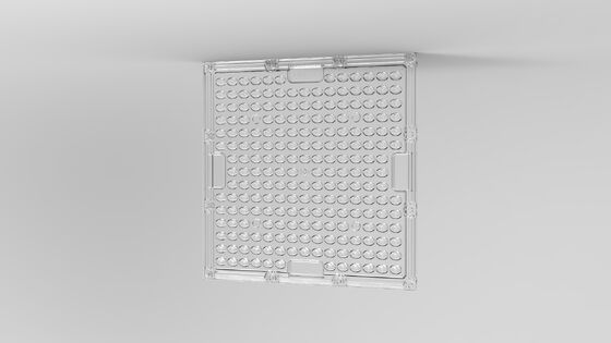 لنز آرایه ال ای دی PC درجه نوری با 92٪ انتقال، مقاومت در برابر ضربه و ضد UV برای روشنایی بیرونی