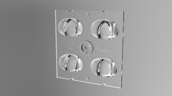 تراشه های LED قابل تنظیم 3030x4 لنز نور LED با زاویه پرتو T2M-B برای روشنایی بیرونی